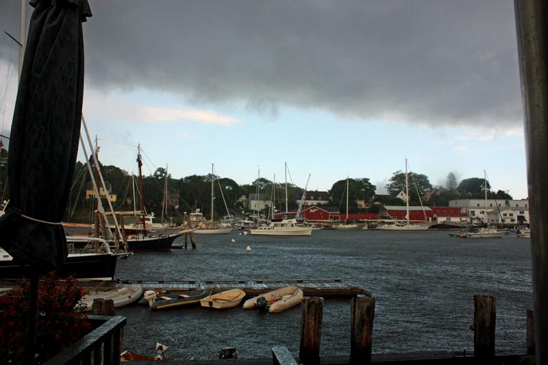 The wind picks up across Camden Harbor. (Photo by Holly S. Edwards)