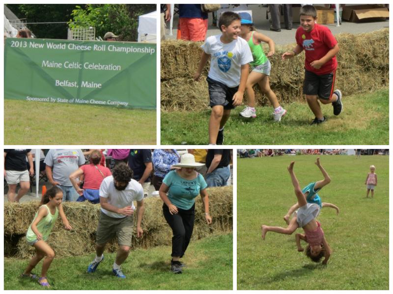 Practicing and playing before the start of the New World Cheese Rolling Championship in Belfast. (Photo by Erica Thoms)