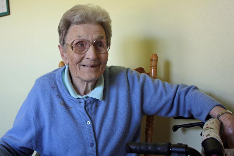 Join Sally Robinson Long of St. George in celebrating her 90th birthday at a public supper fundraiser Saturday, Aug. 24, at 5 p.m. Don’t worry if you’re a friend she hasn’t met yet, she’ll be waiting to get to know you. (Photo by Holly S. Edwards)