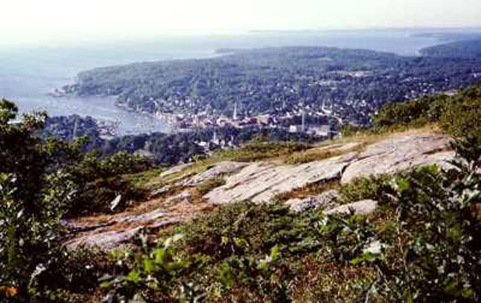 Top views of Mount Battie (Courtesy Mainegov.com)