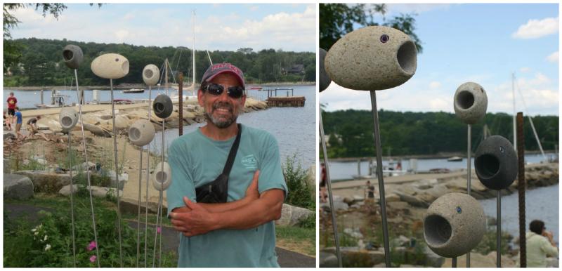 Rustic art by Mark Guido. (Photo by Erica Thoms)