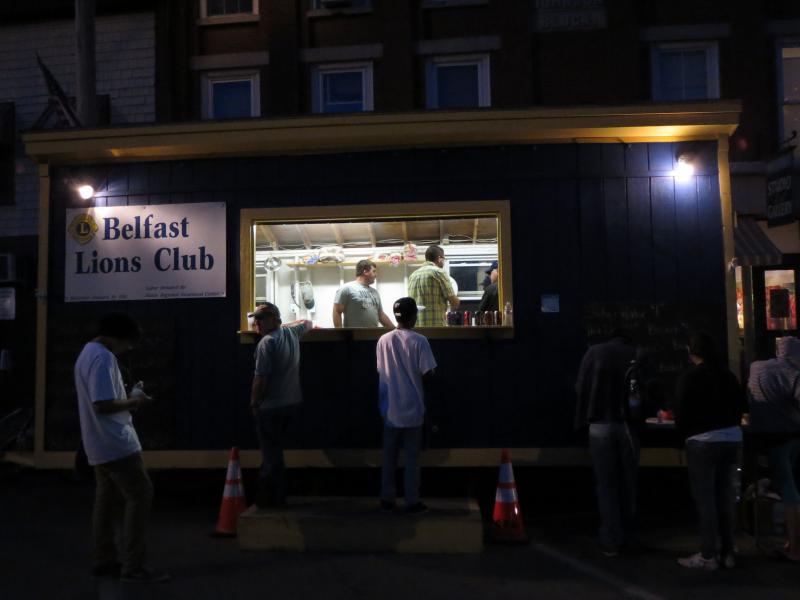Belfast Area High School students were on hand for refreshments. (Photo by Erica Thoms)