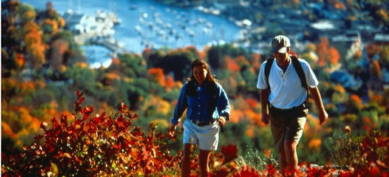 The Outdoor Enthusiasts at the top of Mount Battie overlooking Penobscot Bay (Courtesy Americathebeautiful.com)