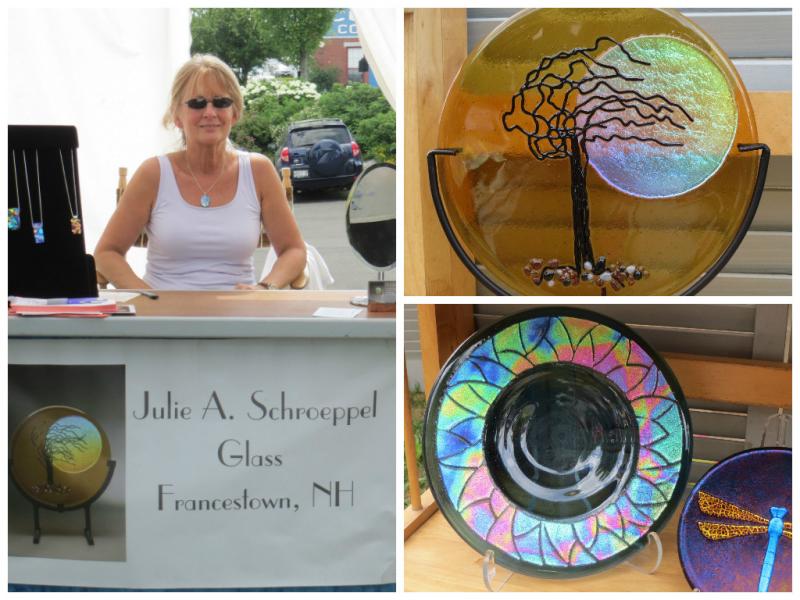 Dichroic glass by Julie Schroeppel. (Photo by Erica Thoms)