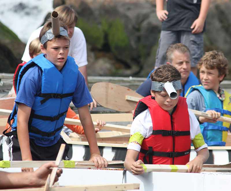 The young men of Narwhal eye the course ahead. (Photo by Holly S. Edwards)