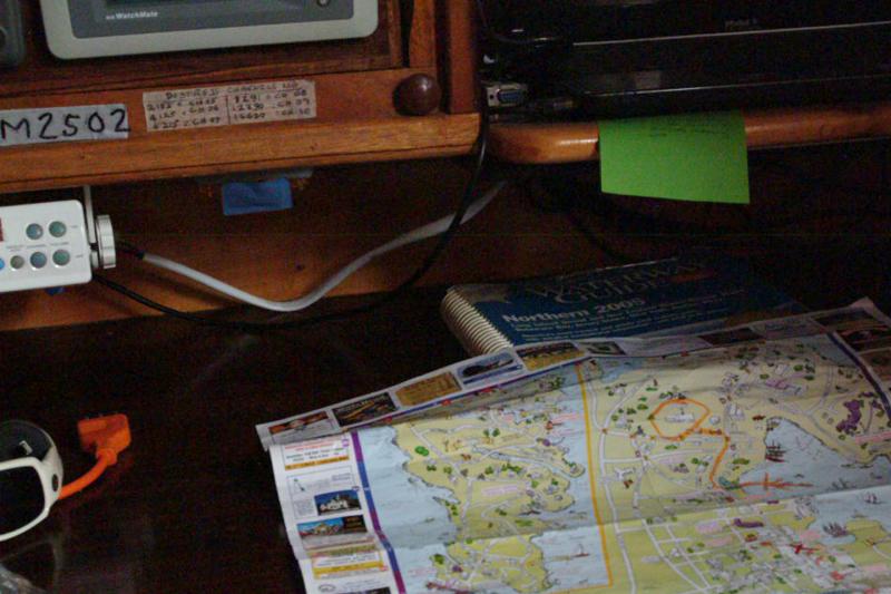 The chart may not be NOAA-approved, but the Lott's have Rockland on their radar. (Photo: Shlomit Auciello)