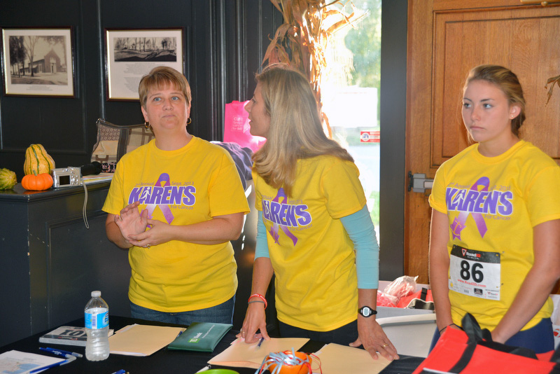 It’s the volunteers that make this a success, like, from left, Angie Matero, Amy Drinkwater and Addie Drinkwater. (Photo by Ron Hawkes)