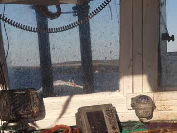 Every piece of equipment on a working boat needs constant care. (Photo Shlomit Auciello) Photo Shlomit Auciello