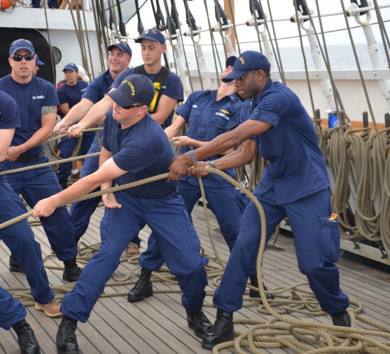 On the fore, on the main, on the mizzen! Sailing aboard Coast Guard ...