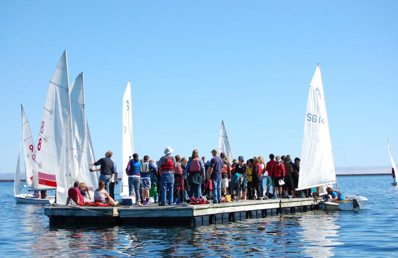 Parents and sailors on the floats. (Courtesy Michael O’Neil)