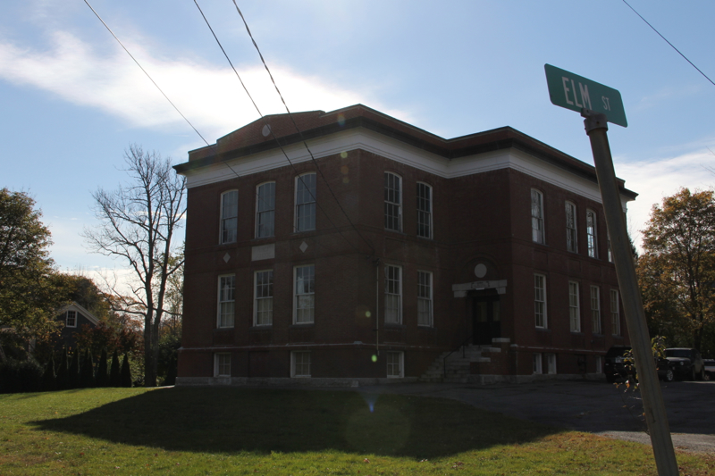 The former Peirce Elementary School was recently sold to Midcoast Development LLC. The building is currently undergoing renovations. (Photo by Wes Sterrs)