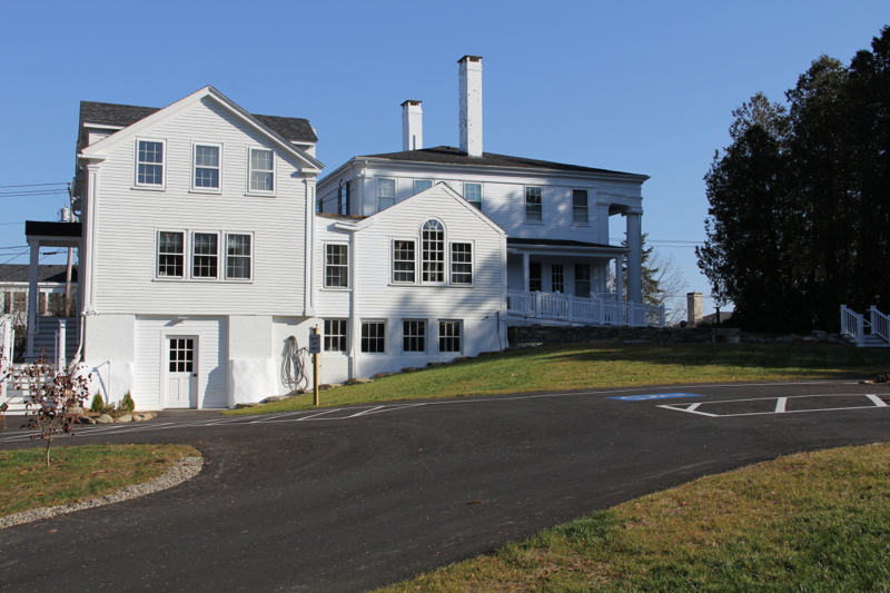 A new parking lot and access road from Waldo Avenue were added as part of the conversion of the single-family dwelling to a business. (Photo by Wes Sterrs)