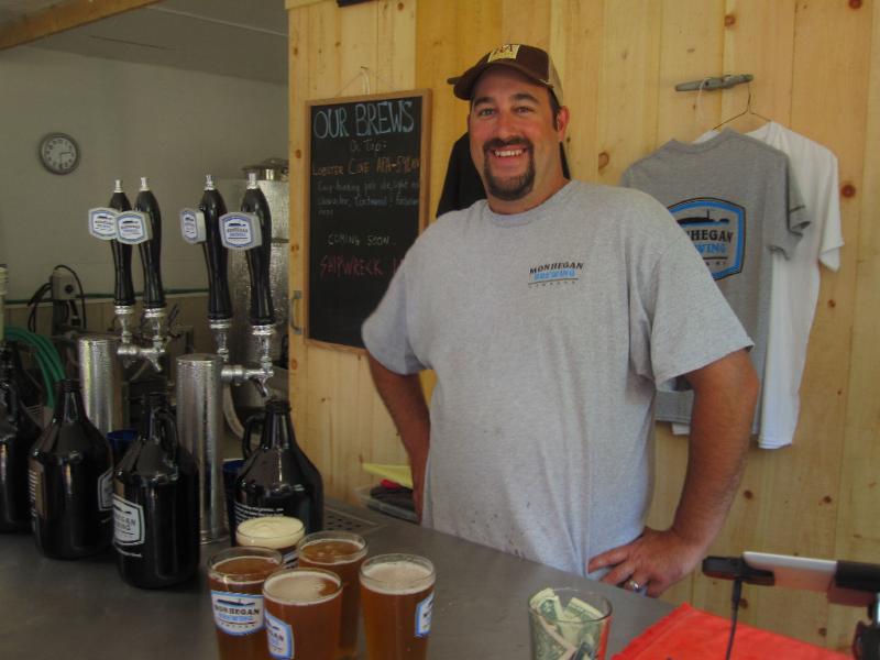 Same with Matt Weber, when he’s not lobstering. (Courtesy Monhegan Brewing Company)