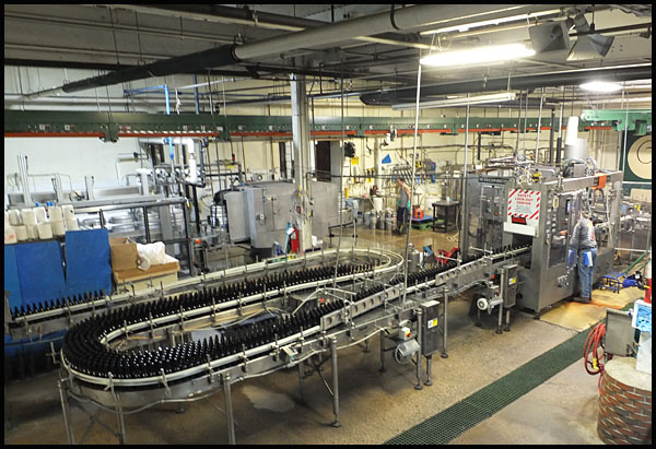 Shipyard's bottling line. (Photo by Chris Wolf)