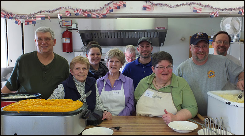 Thomaston volunteers left to right: Front row, Phil Netzorg, Lee-Ann Upham, Kathy Guiggui, Prudy Netzorg, John Grout. Back row: Lee Pelletier, Justice Yanik and Misty Start.