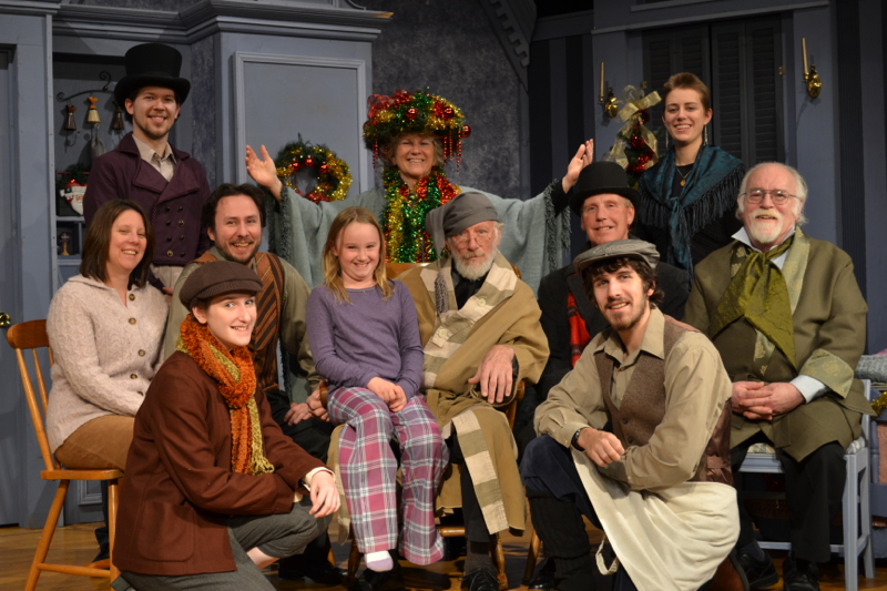 The cast of A Christmas Carol, which premieres Friday Dec. 6 (Photo courtesy of Midcoast Actors’ Studio)