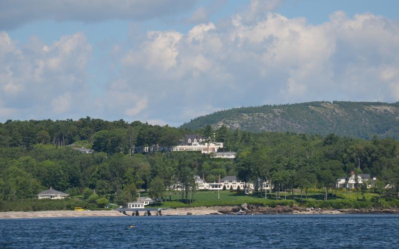 Fox Hill sits on brow of low hill overlooking Penobscot Bay. (Photo by Lynda Clancy)