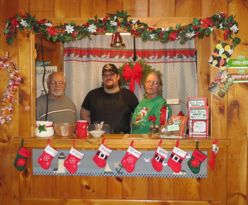 Ed, John and Doris Moran, of the Hideaway Diner, in Northport.