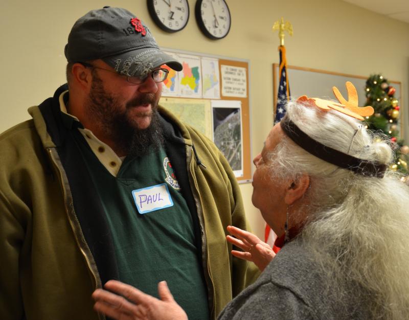 Paul and Dottie talk a lot on the phone, but they never see each other in person. (Photo by Lynda Clancy)