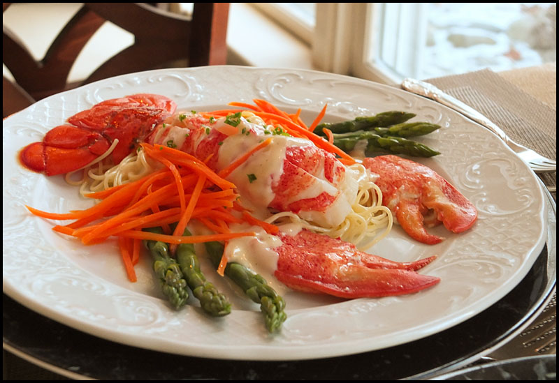 Maine Lobster with Vanilla Beurre Blanc Sauce. A perfect way to impress guests this holiday. (Photo by Chris Wolf)