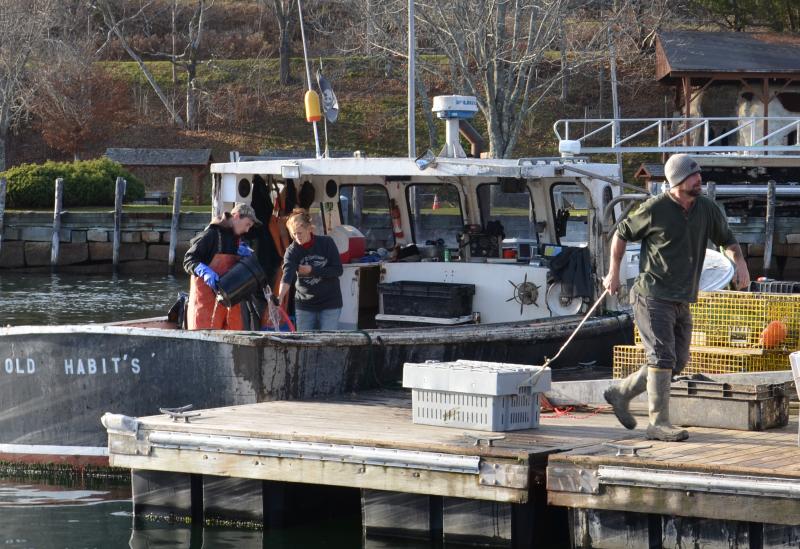 lobster boats Rockport Harbor Maine