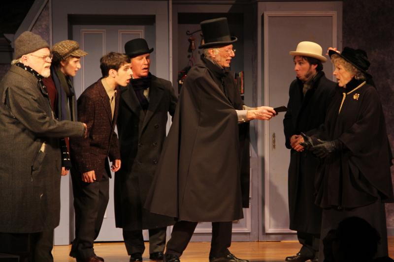 Scrooge changes his curmudgeonly ways. (Photo by Wes Sterrs)