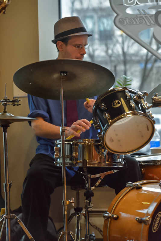 Jason Dean at the Sunday Jazz Jam. (Photo by Ron Hawkes)