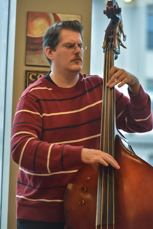 Spike Hyssong at the Sunday Jazz Jam. (Photo by Ron Hawkes)