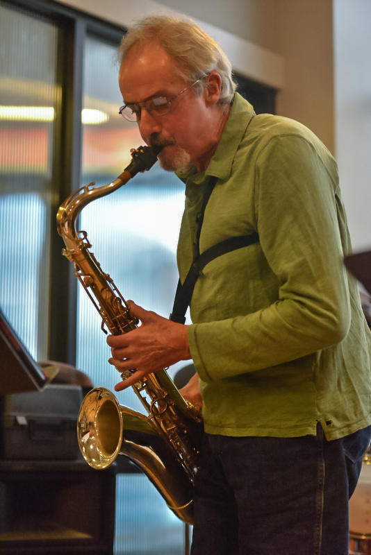 Ray Faria at the Sunday Jazz Jam. (Photo by Ron Hawkes)