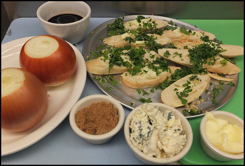 Ingredients for the Balsamic Onion. (Photo by Chris Wolf)