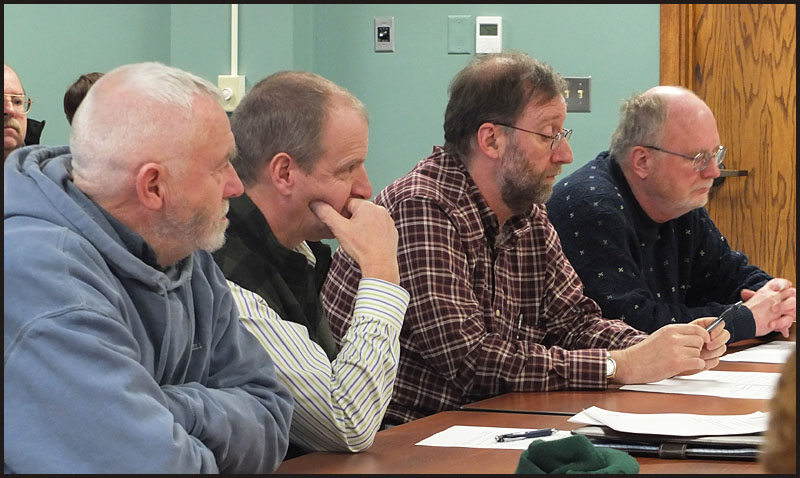 Left to right: Donald Burke, Appleton Selectman; Jay Feyler, Union Town Manager; Ken McKinley, Rockport Selectman and Bill Chapman, Rockport Selectman.