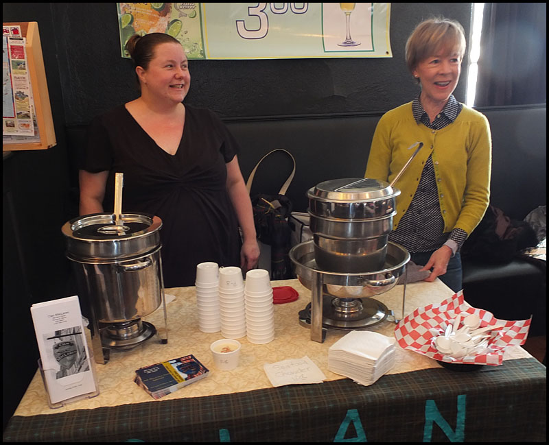 Stephanie Ralston and Jackie Lawrence of Clan Mclaren: “The secret to really good chowder is fresh seafood.” (Photo by Chris Wolf)