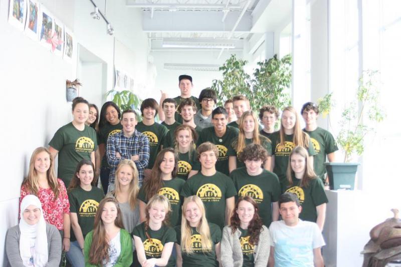 The Belfast Area High School chapter of the Liberian Education Fund. (Photo Zachary Smith)