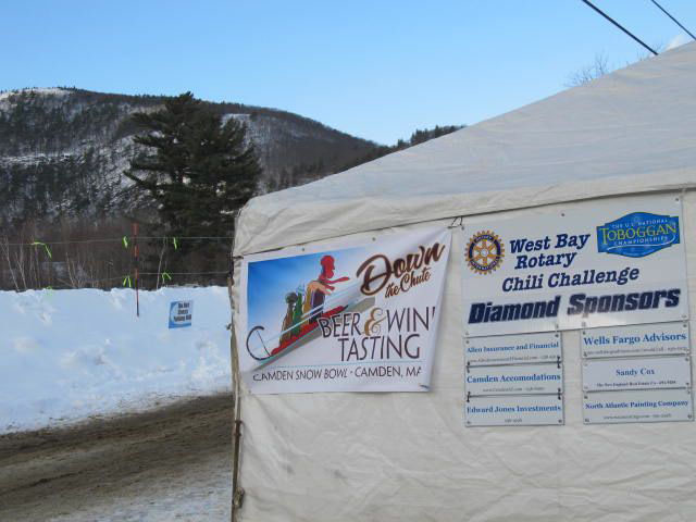 Outside of tent