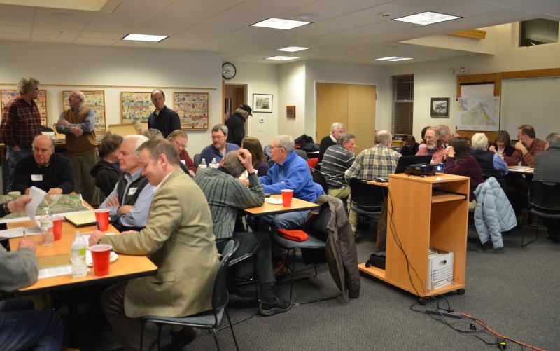 A roomful of select and planning board members. (Photo by Lynda Clancy)
