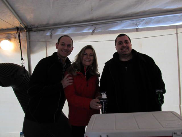 Brandon, CeCe, Ben of Shipyard brewing Company.