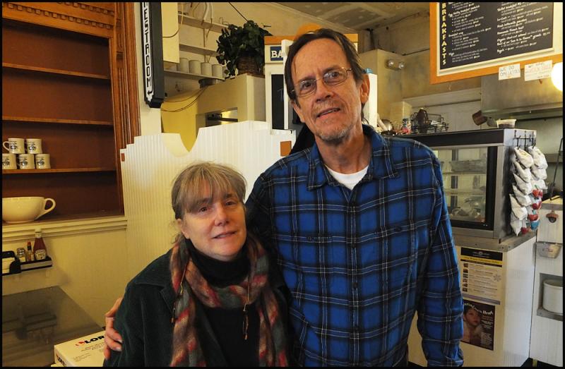 Susan Penner and Phil McElhaney have owned and operated Boyton McKay in the heart of downtown Camden for 15 years. (Photo by Chris Wolf)
