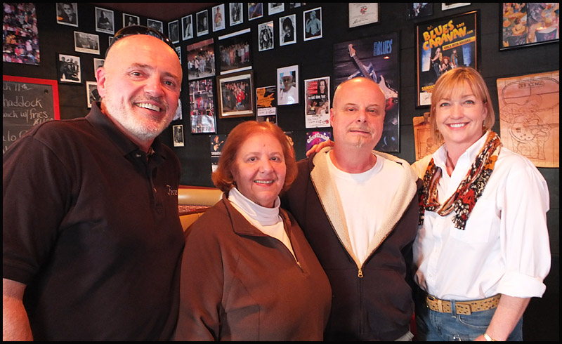 Left to right: Pat O'Brian of Fiore, Karen Rizzo, Tom Rizzo and Kathleen LaBree of the Chowder House.