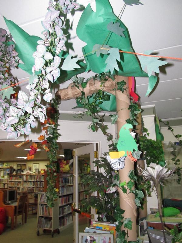 Every detail that remains in the room has to conform to the jungle theme. (Photo by Kay Stephens)
