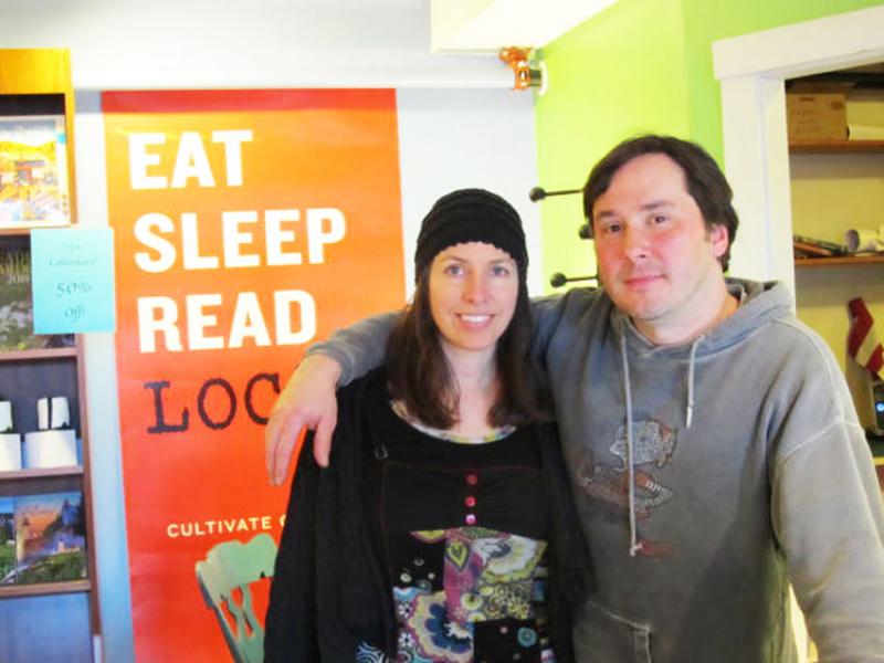 Selena and Ricky Sheaves are the new owners of Camden’s Owl & Turtle Bookshop on Bay View Street. (Photo by Kay Stephens)