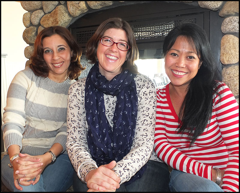 From left, Delmy Garcia, Amanda Miller and Fe Seamon. All three ladies are from New York and came to the Midcoast. It was their first time in Peter Ott's and they said they were impressed.