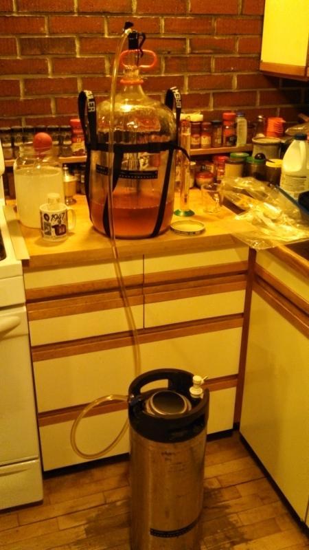 Whitcomb’s homebrewing equipment in the making of his latest brews. Photo courtesy Zafra Whitcomb.
