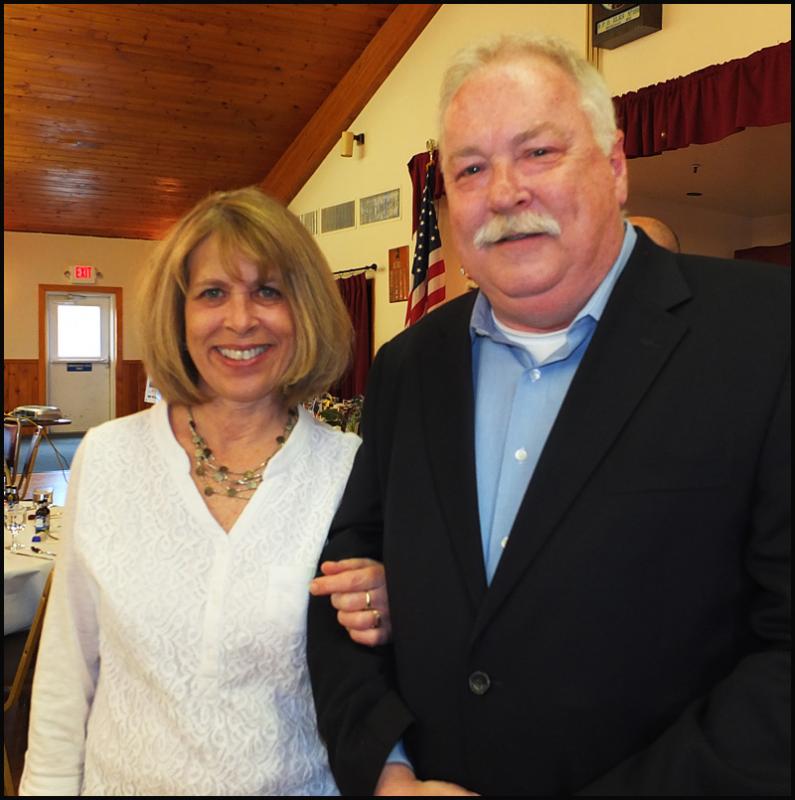 Featured speaker and Rockland Police Chief Bruce Boucher and his wife, Shirley.