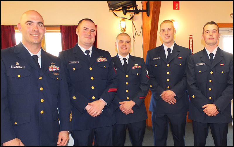 From left, Mark Moore, Daniel Litten, Greg Schroeder, Tyler Kleinguenther and Sean Moore.