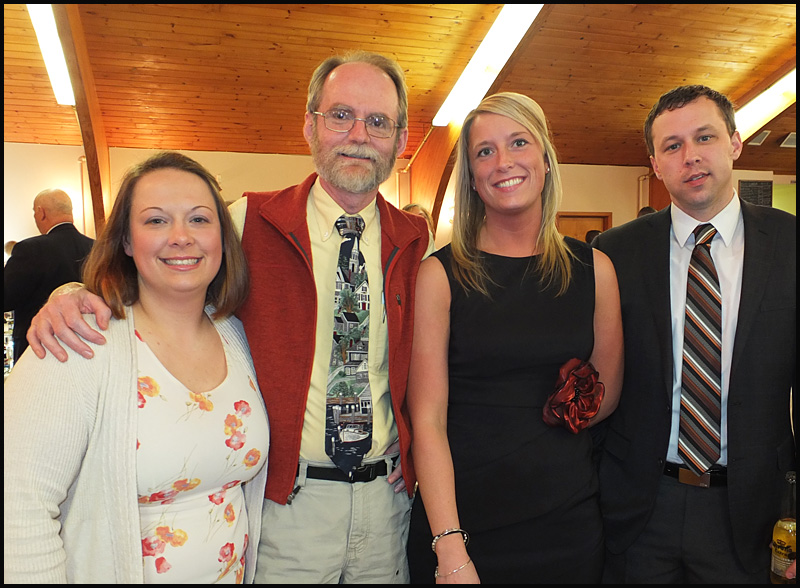 From left, Brandy Perkins, Rockland Mayor Larry Pritchett, Heather Burns and Charlie White.