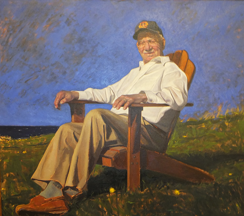 Museum founder Ken Black in a portrait painted by Ronald Frontin.