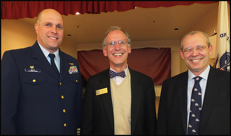 Capt. Brian Gilda, Chris Rector and Brian Perkins, retired.