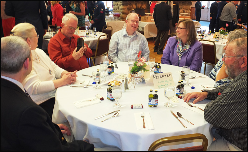 U.S. Coast Guard retired, Auxiliary and Navy table.