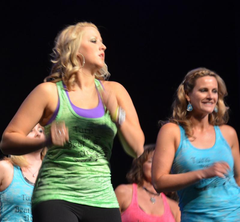 Zumba Salsa with Korinn’s Dance troupe. (Photo by Lynda Clancy)