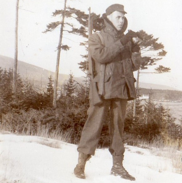 World War II Coast Guardsman Gordon Bruce on Curtis Island.